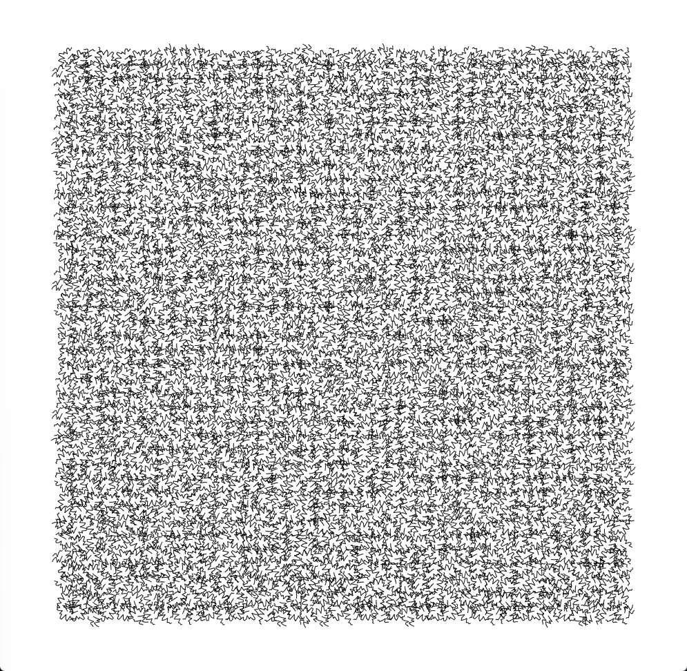 more densely packed smiley faces