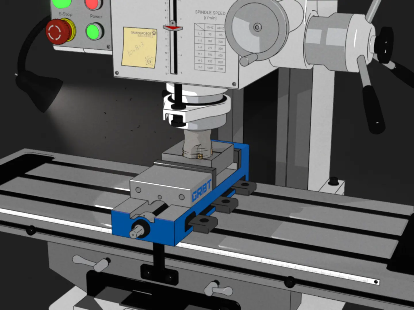 3D Render of Milling Machine